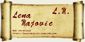 Lena Majović vizit kartica